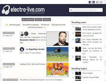Tablet Screenshot of electro-live.com